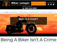 Tablet Screenshot of bikerlawyer.com